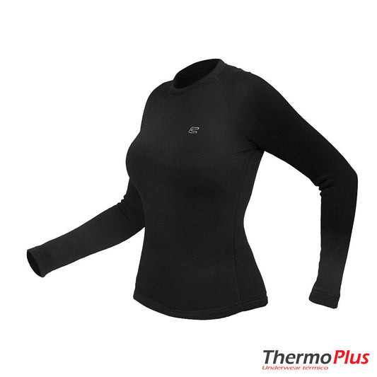T-SHIRT THERMO.PLUS FEM. PRETO