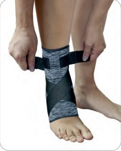 TORNOZELEIRA TRAINING COM ELASTICO AJUSTAVEL PRETO