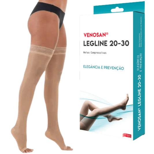 MEIA COXA  20-30 LEGLINE OLINDA PÉ ABERTO 7/8