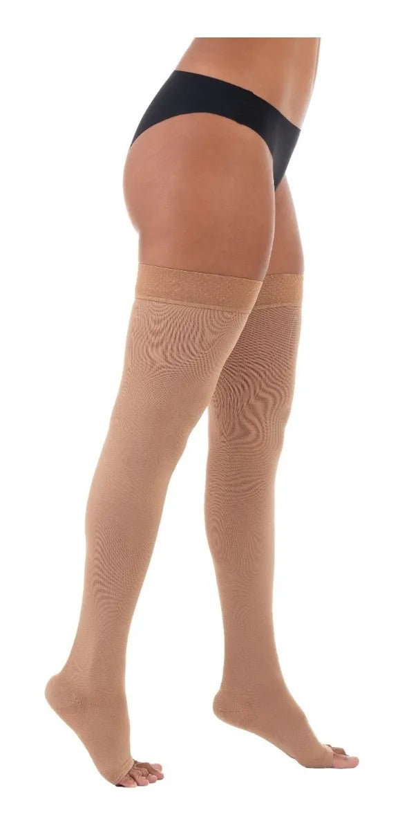 MEIA COXA 20-30 ULTRALINE 4000 BEGE PÉ ABERTA  7/8