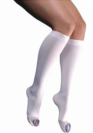 PANTURRILHA 18/23 ANTITROMBO BRANCA 3/4 P. REBATÍVEL