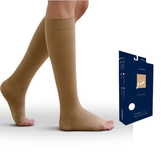 PANTURRILHA CASUAL  30-40 MMHG BEGE